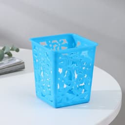 Корзина для хранения «Цветы», пластик, 9×9×10 см, МИКС