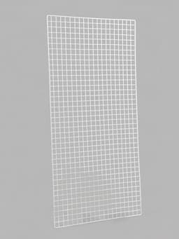 Сетка торговая 100×200 см, окантовка 6 мм, пруток - 4 мм, белая, (порошковое покрытие)
