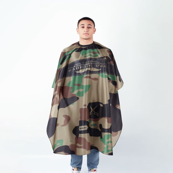 Пеньюар парикмахерский, с крючком, хаки