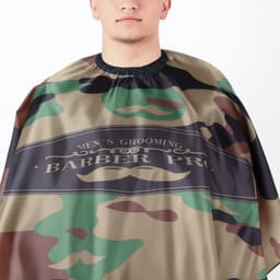 Пеньюар парикмахерский, с крючком, хаки