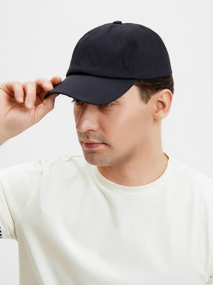 Кепка мужская однотонная MINAKU, размер 58, чёрная