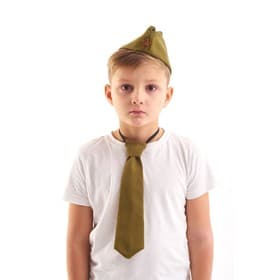 Костюм военного: пилотка и галстук, 56 см