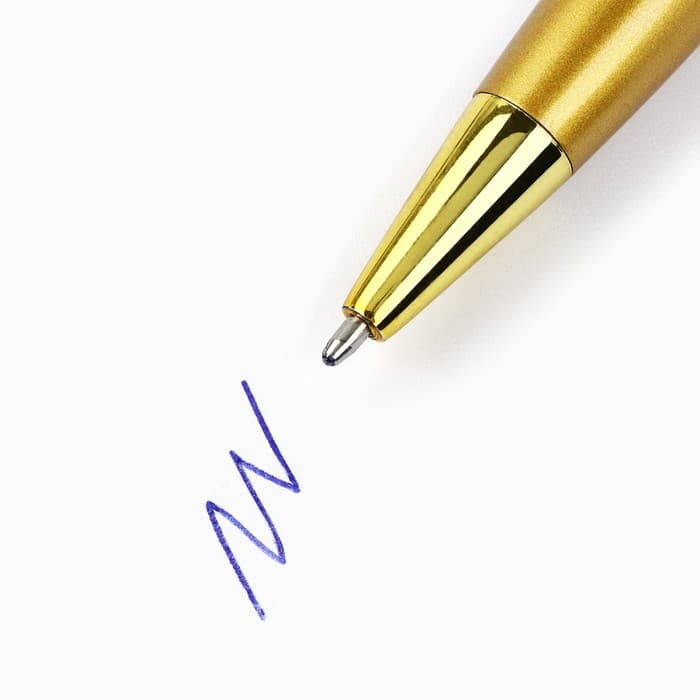 Ручка шариковая, синяя паста, 1.0 мм, металл «С 8 марта»