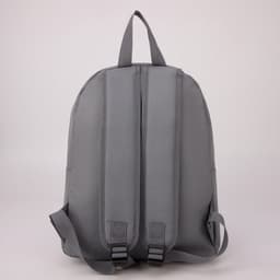 Рюкзак школьный текстильный «Значки», 37×33×17 см, с липучками, серый