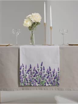 Дорожка на стол «Этель» Lavender 40×146 см, 100% хлопок, саржа 190 г/м²