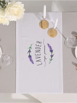 Дорожка на стол «Этель» Lavender 40×146 см, 100% хлопок, саржа 190 г/м²