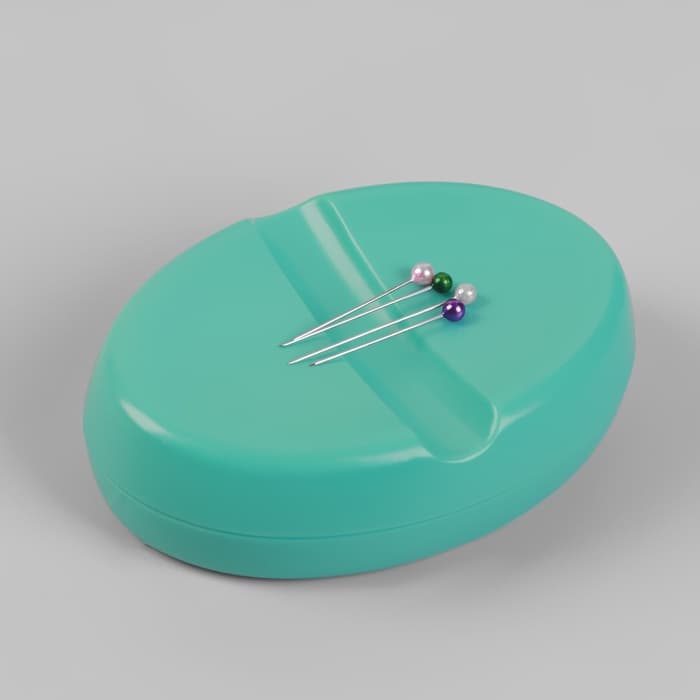 Игольница магнитная, 10.1×7 см, бирюзовая