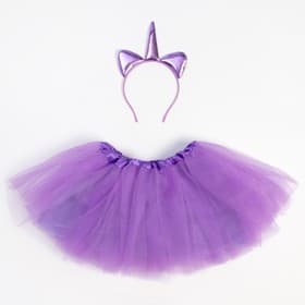 Набор для фотосессии KAFTAN «Искра»: юбка и ободок, фиолетовый, рост 86-110