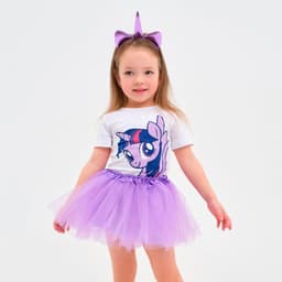 Набор для фотосессии KAFTAN «Искра»: юбка и ободок, фиолетовый, рост 86-110