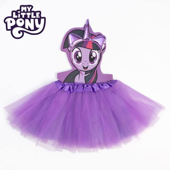 Набор для фотосессии KAFTAN «Искра»: юбка и ободок, фиолетовый, рост 86-110