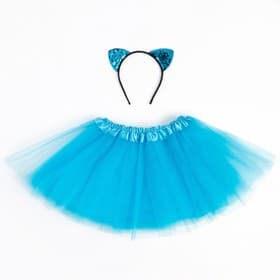 Набор для девочки (ободок и юбка-пачка) «Радуга», размер 30 (98-104 см), голубой