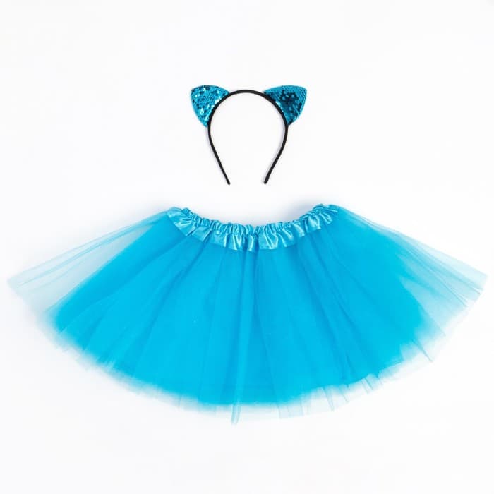 Набор для девочки (ободок и юбка-пачка) «Радуга», размер 30 (98-104 см), голубой