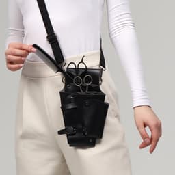 Сумка для мастера, 23×12 см, длина ремня 119 см, чёрная