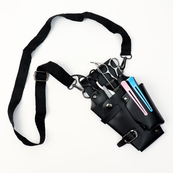 Сумка для мастера, 23×12 см, длина ремня 119 см, чёрная
