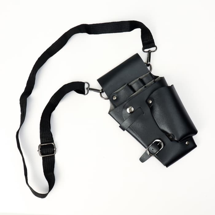 Сумка для мастера, 23×12 см, длина ремня 119 см, чёрная