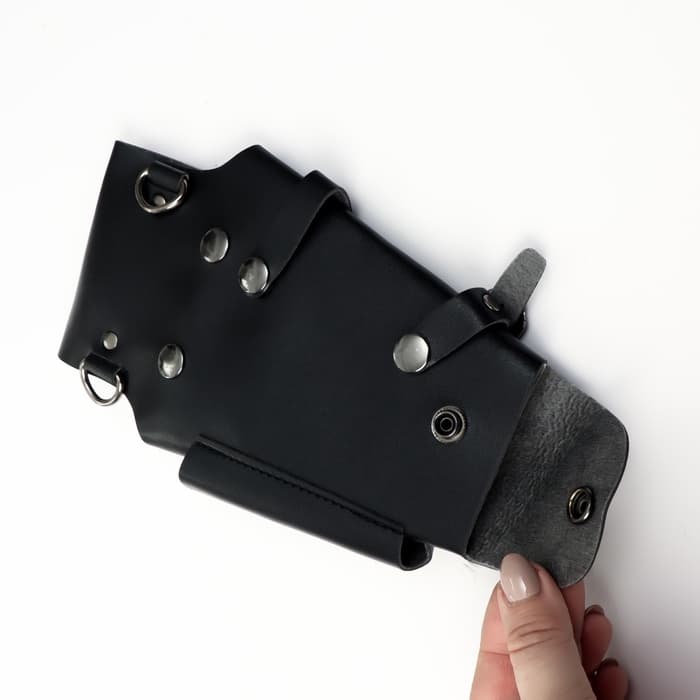 Сумка для мастера, 23×12 см, длина ремня 119 см, чёрная