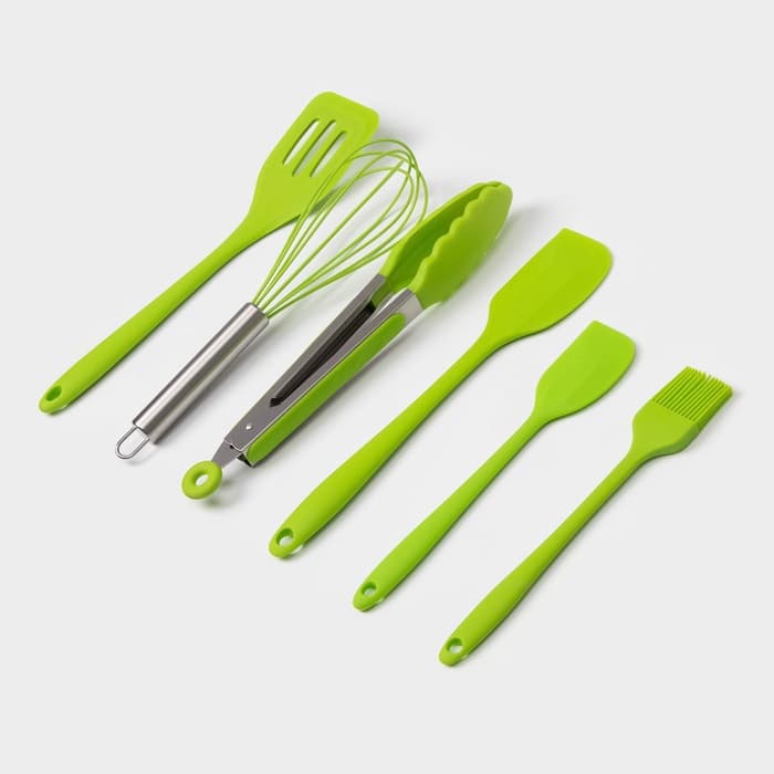 Набор кухонных принадлежностей Green, 6 предметов, зелёный
