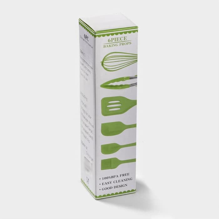 Набор кухонных принадлежностей Green, 6 предметов, зелёный