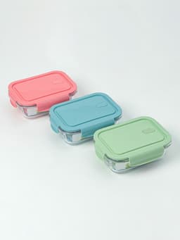 Контейнер Доляна Cook and Freeze, 650 мл, 17.5×13×6 см, с крышкой, жаропрочное стекло, МИКС