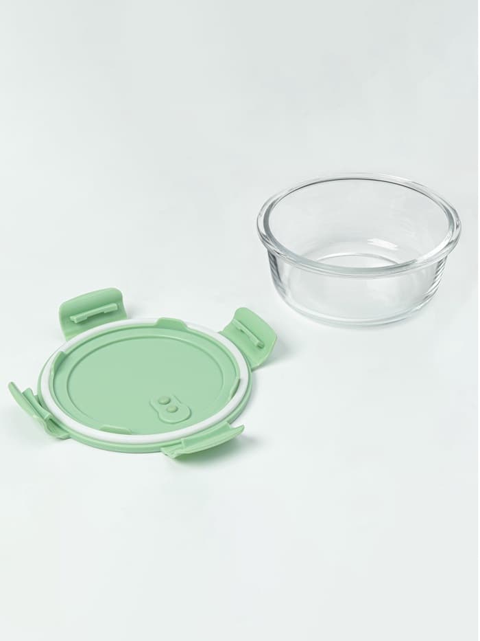 Контейнер Доляна Cook and Freeze, 600 мл, с крышкой, жаропрочное стекло, МИКС