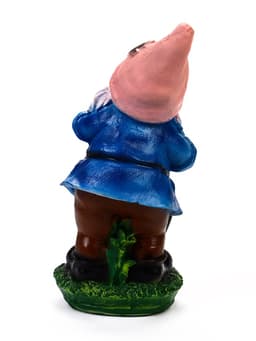 Садовая фигура из полистоуна «Гном-садовод с лопатой», 13×13×29 см