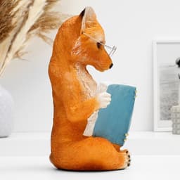 Фигура гипс «Лиса с книгой», 30×19×17 см