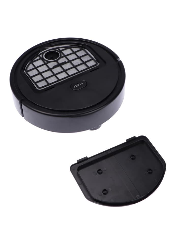 Робот-пылесос Luazon LVC-101, сухая уборка, 0.4 л, от USB, 5 Вт, 1200мА/ч, чёрный