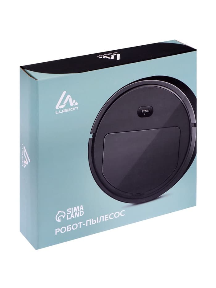 Робот-пылесос Luazon LVC-101, сухая уборка, 0.4 л, от USB, 5 Вт, 1200мА/ч, чёрный