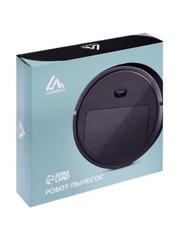 Робот-пылесос Luazon LVC-101, сухая уборка, 0.4 л, от USB, 5 Вт, 1200мА/ч, чёрный