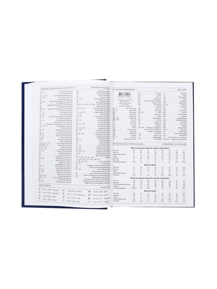 Ежедневник недатированный А5, 160 листов, обложка бумвинил, синий