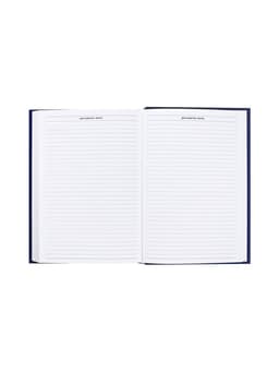 Ежедневник недатированный А5, 160 листов, обложка бумвинил, синий