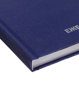 Ежедневник недатированный А5, 160 листов, обложка бумвинил, синий