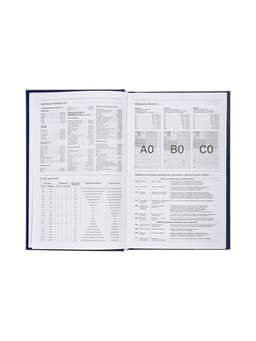 Ежедневник недатированный А5, 160 листов, обложка бумвинил, синий