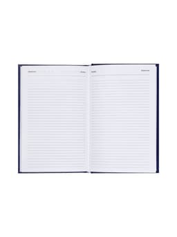 Ежедневник недатированный А5, 160 листов, обложка бумвинил, синий