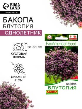 Семена Цветов Бакопа «Блутопия», однолетник, 3 шт., «АЭЛИТА»