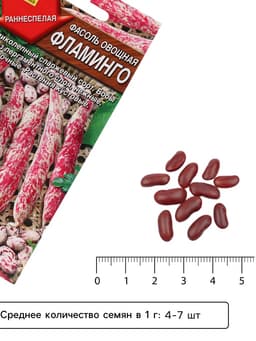 Семена Фасоль овощная «Фламинго», 5 г, «АЭЛИТА»