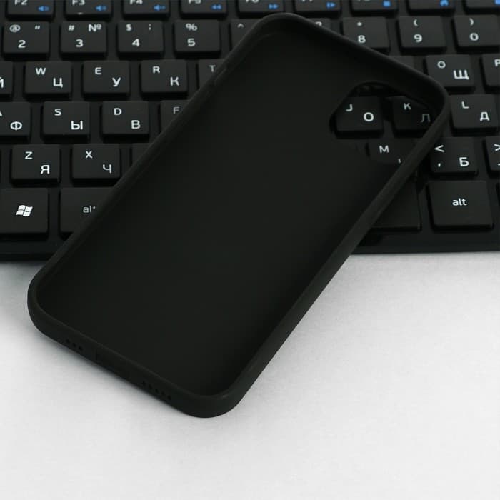 Чехол Krutoff для Apple iPhone 13, Soft Case, начальник, чёрный