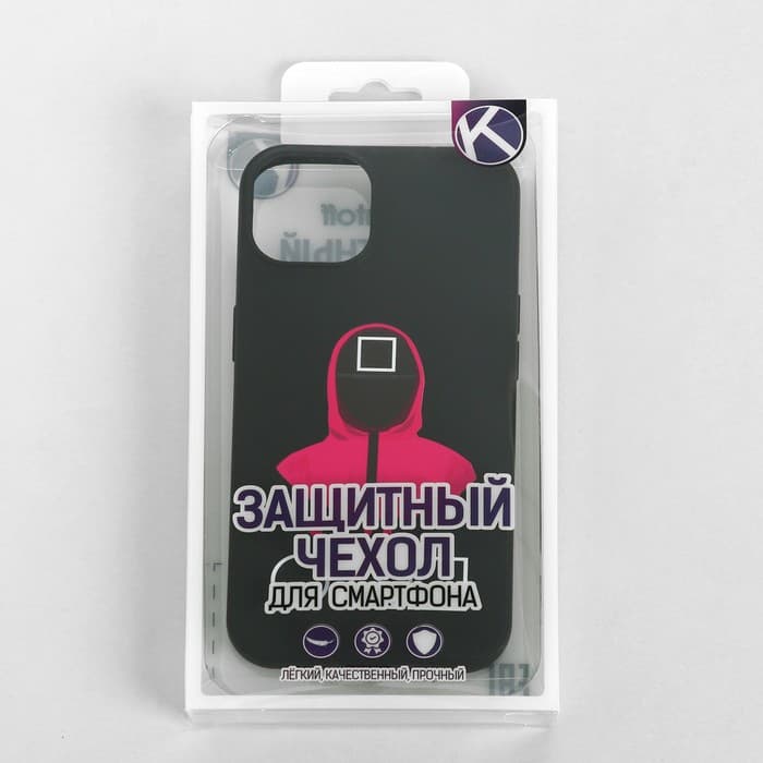 Чехол Krutoff для Apple iPhone 13, Soft Case, начальник, чёрный