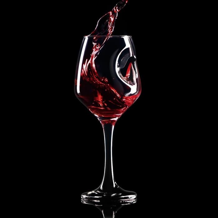 Бокал для вина с туфелькой «Лабутен», 350 мл