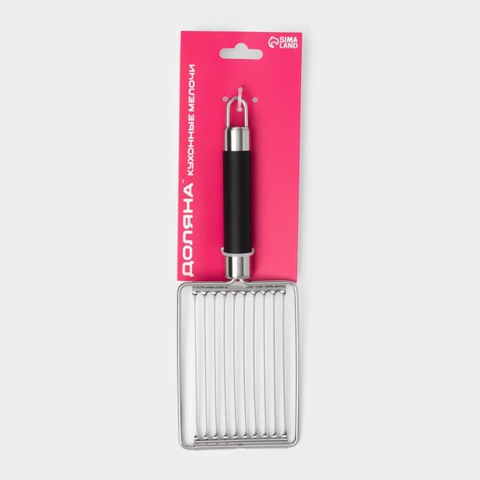 Яйцерезка Доляна Venus, 25×8.5 см, нержавеющая сталь, чёрная