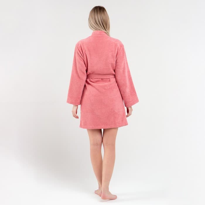 Халат женский махровый «Экономь и Я», размер 42-44, хлопок, 320 г/м², пыльно-розовый