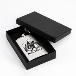 Фляжка «Мастер К», нержавеющая сталь, 240 мл, с воронкой