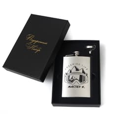 Фляжка «Мастер К», нержавеющая сталь, 240 мл, с воронкой