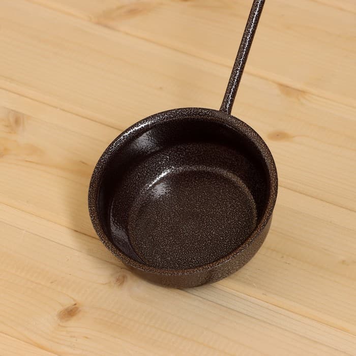 Ковш - черпак для бани и сауны, 200 мл, сталь, деревянная ручка, коричневый, «Добропаровъ»