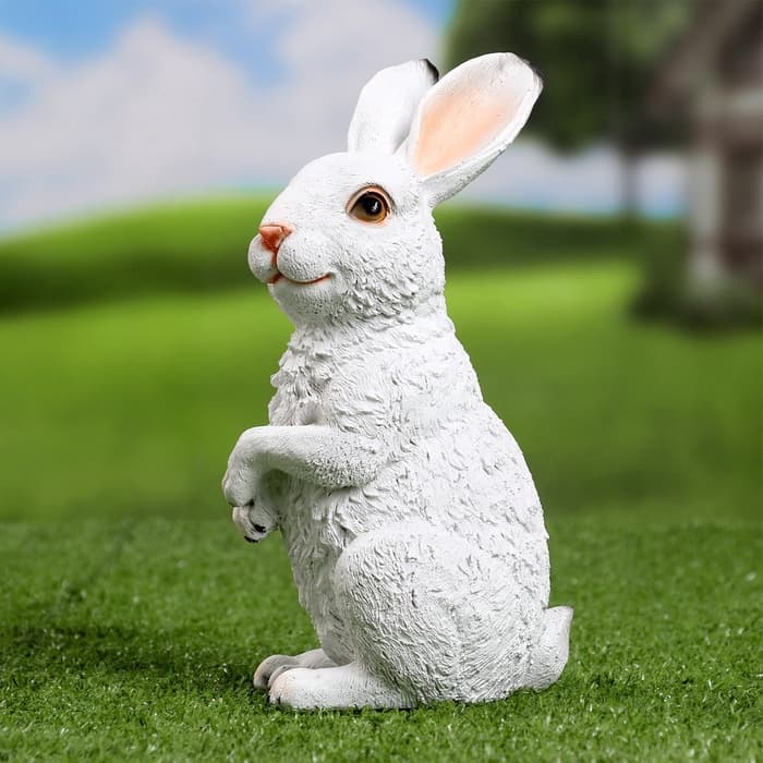 Садовая фигура из полистоуна «Зайка», 21×9×12 см