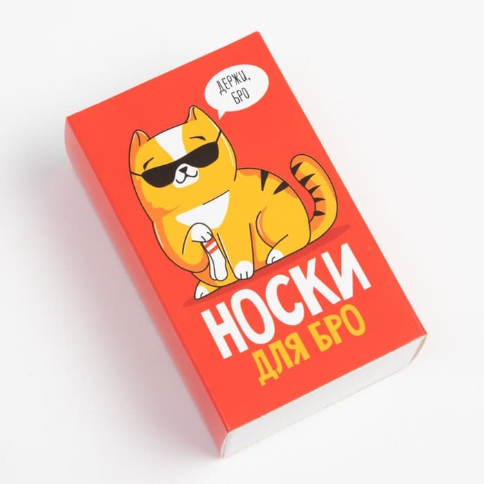 Носки мужские «Для бро», набор 2 пары, размер 41-44 (27-29 см)
