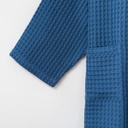 Халат вафельный мужской удлиненный «Этель» Boho, размер 58-60, 100% хлопок, 290 г/м², синий