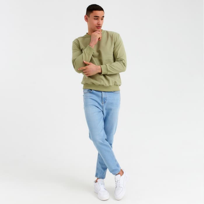 Свитшот мужской MINAKU: Casual collection MAN, размер 54, цвет хаки