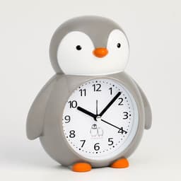 Будильник детский «Пингвин», дискретный ход, 15×14×5 см, от батарейки АА