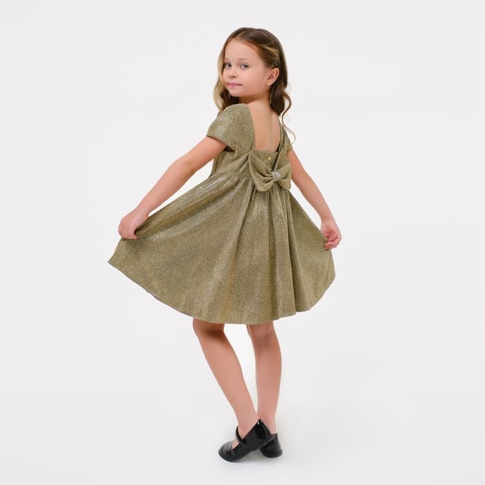 Платье нарядное для девочки KAFTAN, золотистое, рост 86-92 см